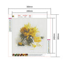 5D Full Round Drill Diamond Painting diy Flowers Needlework Decor (C1270)