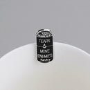 Fashion Women Pin Can Letter Print Costume Brooches Jewelry Casual Decor A