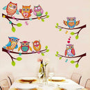 Self-adhesive Waterproof Bird Window Wall Stickers Bedroom Classroom Decor A