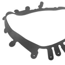 2Pcs Headlight Lens Replacement Black Trim Gaskets For 2005-2013 C6 Corvett