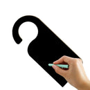 6Pcs Wooden Door Sign Hanger Two-sided Wooden Blackboard Door Warning Tag