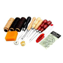 Leather 1 Set New Craft Hand Stitching Sewing Tool Awl Thread Waxed Thimble M2M7