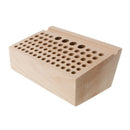 1X(76 Holes Craftool Wood Tool Stamp Stand Beech Rack Leather Holder Diy Cr
