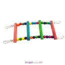 Pet Bird Wood Ladder Climb Parrot Macaw Cage Swing Shelf 31cm