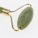 Natural Jade Roller for Face - Facial Neck Body Massager Roller with Double Head
