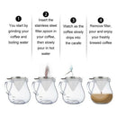 Premium Stainless Steel Coffee Filter, Reusable Pour Over Coffee Dripper Co I5J3