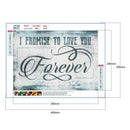 5D DIY Full Drill Diamond Painting Letter Embroidery Mosaic Kit (JH035)