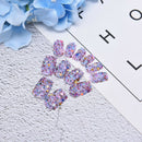 12Pcs/set Full Cover nails Reusable Short False Nails Tips Decoration Too_