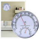 A5 Portable Hygrometer Round Sauna Thermometer Measuring Metal Case Steam Room