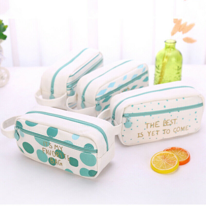 Function School Pencil Case & Bags Large Capacity Canvas Bag Pen Zipper Box DLX