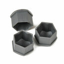 20 Wheel Nut Bolt Center Cap Grey 17mm Cap + 1x Clip For Volkswagen Audi YSM