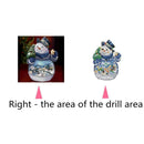 2pcs Santa Claus Snowman 5D Diamond Painting Crafts Rhinestone By Number Kit