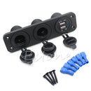 Dual USB Car Socket Splitter Power Adapter 12V Charger Outlet