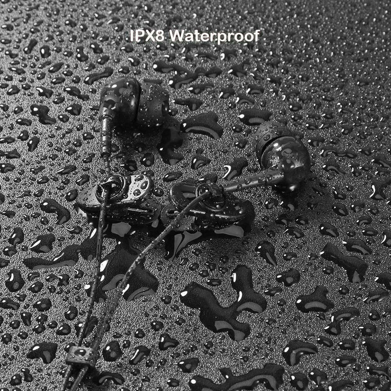 MP3 IPX8 Waterproof In-ear Earphone Hifi Earbuds Swimming Sports Headset
