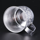 Asian Thailand Carved Tin Cups Mug Tin Can Drinkwares for Coffee Cup 8 x 8cm