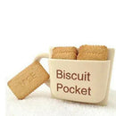 Creative Coffee Mug with Biscuit Cookie Dessert Pocket Funny Mug Ceramic Mu