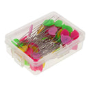 160Pcs Colorful Bear Bird Head Sewing Pins Straight Pins for Quilting Sewing