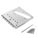 Metal Electric Guitar Saddle Bridge Tailpiece Plate - Chrome