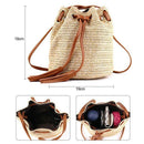Shoulder Bag Ladies Fabric Summer Beach Bags With Tassels Weaving Crossbody