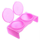 2PC Plastic Nail Art Double Dappen Dish Case Nail Liquid Powder Acrylic H2J7