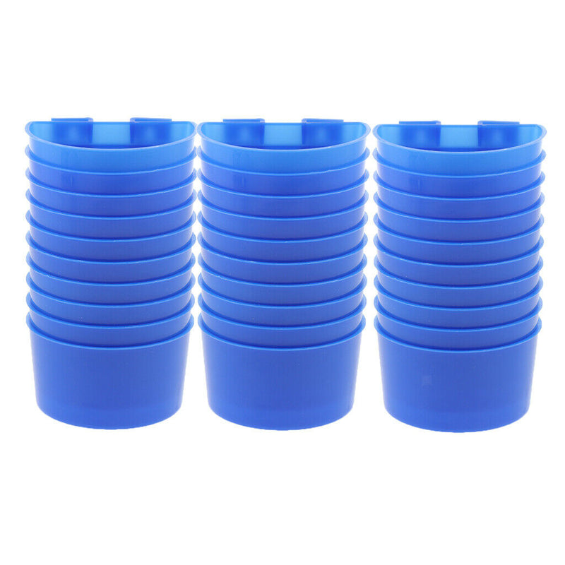 30x  Pigeon Parrot Chick Coop Feeder Cups Drinker Bowls Sand Cups