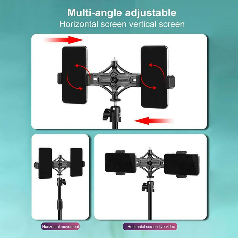Outdoor Dual-Position Phone Holder Mini Support for Bloggers Live Streaming
