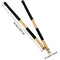 1 Pair Rods Drum Brushes Sticks Drum Stick Set for Jazz Folk Music (Black)