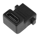 4Kx2K 2.0V HDMI Female To Female Adapter 90 Degree Port Connector Plug
