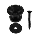 Black Strap Lock Button Knobs Metal End Pin Pack of 2 pairs