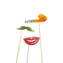 18pcs birthday balloons photo booth props kids party decorations supplies_VV Hn
