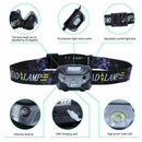 USB Rechargeable Fishing Headlight Headlamp Super Bright White LED Head Torch