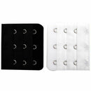 2 pcs black white 3 hooks 3 rows bra bracer for women