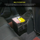Car Trash Can with Cover Car Back Storage Box Folding Waterproof Trash Can  G5I7