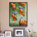 Peach Bird 5D Full Drill Painting Embroidery Kits Needlework Set 30x40cm