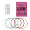 Orphee 6pcs/set Acoustic Guitar Strings Multi-color Copper Strings with Ful