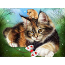 5D DIY Full Drill Diamond Painting Mouse Cat Cross Stitch Embroidery Craft