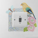 DIY Bird Diamond Painting Luminous Switch Stickers Bedroom Home Wall Decals