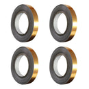 4-pack Self Adhesive Wall Floor Tile Stickers 5mmx50m Waterproof Golden Foil