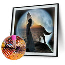 Cynthia and Wolf 5D Diamond DIY Painting Craft Kit Full Drill Home Decor