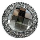 1pcs Crystal Glass Clear Round Pull Handle Glittering Rhinestone Knob for C