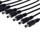 5pcs DC Connectors with Lock Buckle 5.5*2.1mm Male Female Jack Adapter A