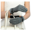 Touch Gloves Winter Warm Gloves Mittens for Touch Screen (Gray)
