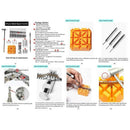 1X(376Pcs Watch Link Remover Kit - Watch Band Spring Bar Tool Set With Watc