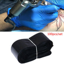 100x Black Disposable Tattoo Machine Clip Cord Hook Sleeve Bags Hygiene Cover S~