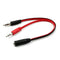 3.5mm Female to Dual Male Mic Audio Y Splitter Cable Extension Cord For PC C2G8