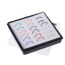 18pcs Stainless Steel Nose Open Hoop Ring Lip Earring  Studs