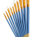 10x Wood Artist Oil Paint Brush Art Brushes Painting Watercolor Gouache Br EXW