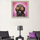 5D DIY Full Round Drill Diamond Painting Dog Cross Stitch Embroidery Kit