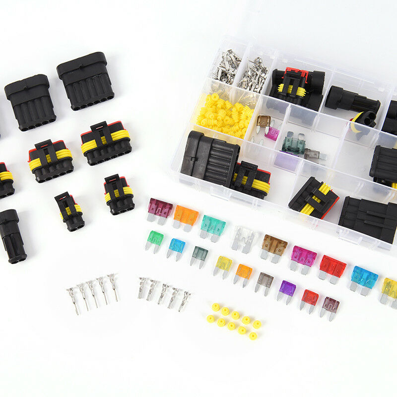 216pcs superseal waterproof 12v electrical connectors kit 1/2/3/4/5/6 way pin Gw