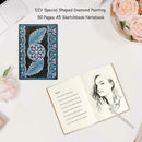DIY Wing Special Shaped Diamond Painting 50 Pages A5 Sketchbook Notebook